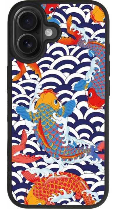 Coque iPhone 17 - Silicone rigide noir Easter 2023 japanese fish