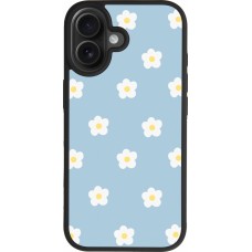 Coque iPhone 17 - Silicone rigide noir Easter 2024 daisy flower