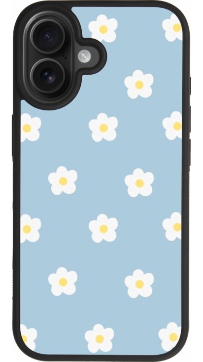 Coque iPhone 17 - Silicone rigide noir Easter 2024 daisy flower