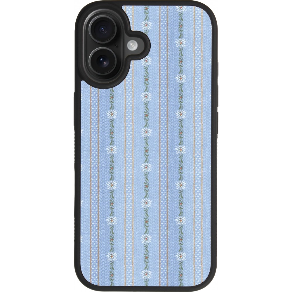 Coque iPhone 17 - Silicone rigide noir Edelweiss