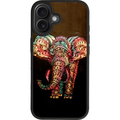 Coque iPhone 17 - Silicone rigide noir Elephant 02