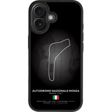 Coque iPhone 17 - Silicone rigide noir F1 Track 2025 Italy