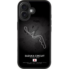 Coque iPhone 17 - Silicone rigide noir F1 Track 2025 Japan