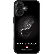 Coque iPhone 17 - Silicone rigide noir F1 Track 2025 Monaco