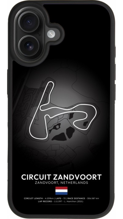 Coque iPhone 17 - Silicone rigide noir F1 Track 2025 Netherlands