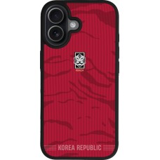 iPhone 17 Case Hülle - Silikon schwarz Südkorea 2026 personalisierbares Fussballtrikot