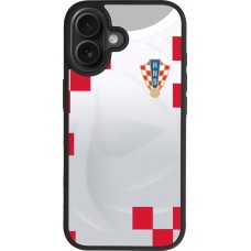 iPhone 17 Case Hülle - Silikon schwarz Kroatien 2022 personalisierbares Fussballtrikot