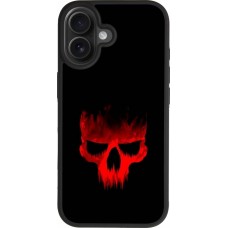 iPhone 17 Case Hülle - Silikon schwarz Halloween 2023 scary skull