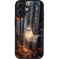 iPhone 17 Case Hülle - Silikon schwarz Halloween 2025 Ghost in the forest