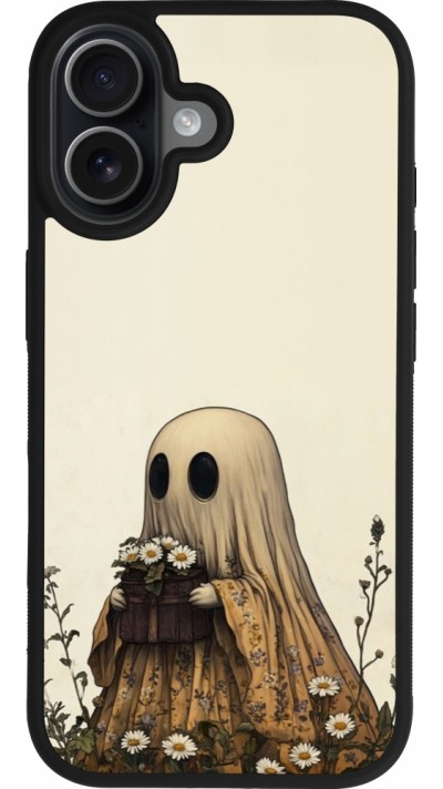 iPhone 17 Case Hülle - Silikon schwarz Halloween 2025 Ghost gardener