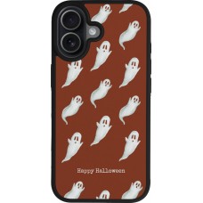 iPhone 17 Case Hülle - Silikon schwarz Halloween 2025 Pattern of ghosts