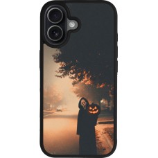 iPhone 17 Case Hülle - Silikon schwarz Halloween 2025 Scream
