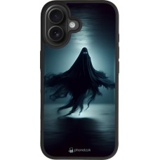 Coque iPhone 17 - Silicone rigide noir Halloween 2024 Spectral Shadow
