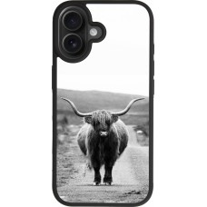 iPhone 17 Case Hülle - Silikon schwarz Highland cattle