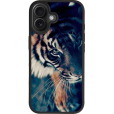 Coque iPhone 17 - Silicone rigide noir Incredible Lion