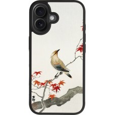 iPhone 17 Case Hülle - Silikon schwarz Japanese Bird