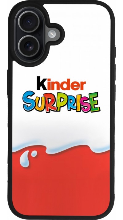 iPhone 17 Case Hülle - Silikon schwarz Kinder Surprise