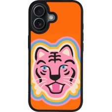 Coque iPhone 17 - Silicone rigide noir Lion colors 2026