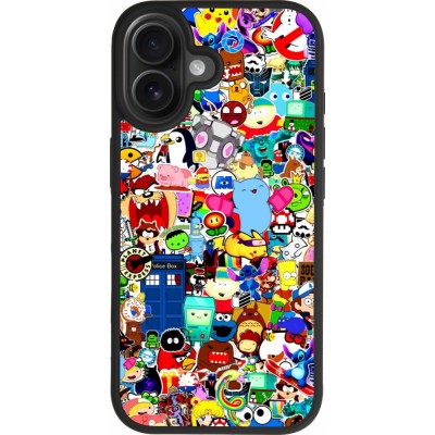 iPhone 17 Case Hülle - Silikon schwarz Mixed cartoons