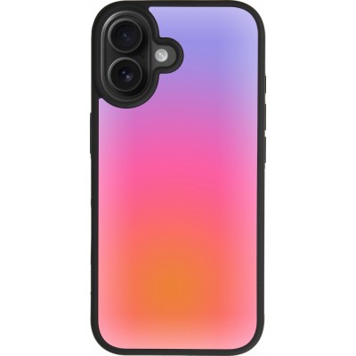 iPhone 17 Case Hülle - Silikon schwarz Orange Pink Blue Gradient