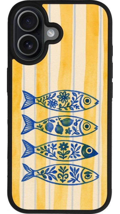 iPhone 17 Case Hülle - Silikon schwarz Portuguese fish 2026