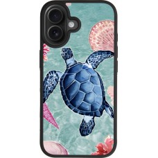 iPhone 17 Case Hülle - Silikon schwarz Preppy Turtle