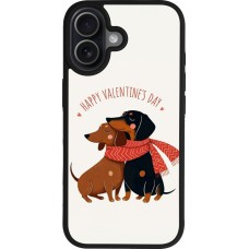 Coque iPhone 17 - Silicone rigide noir Saint Valentines Day 26 Happy Valentine