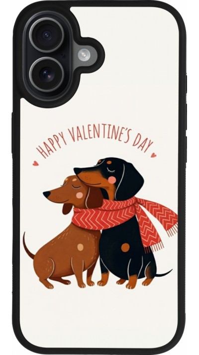 Coque iPhone 17 - Silicone rigide noir Saint Valentines Day 26 Happy Valentine