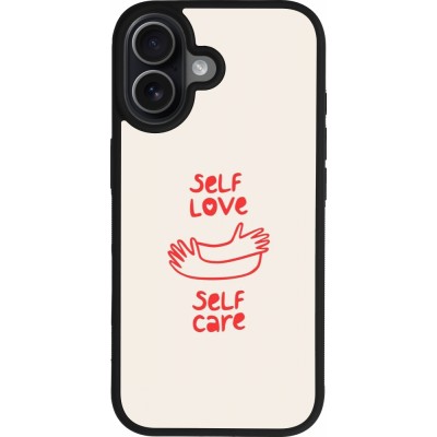 iPhone 17 Case Hülle - Silikon schwarz Saint Valentines Day 26 Self love self care