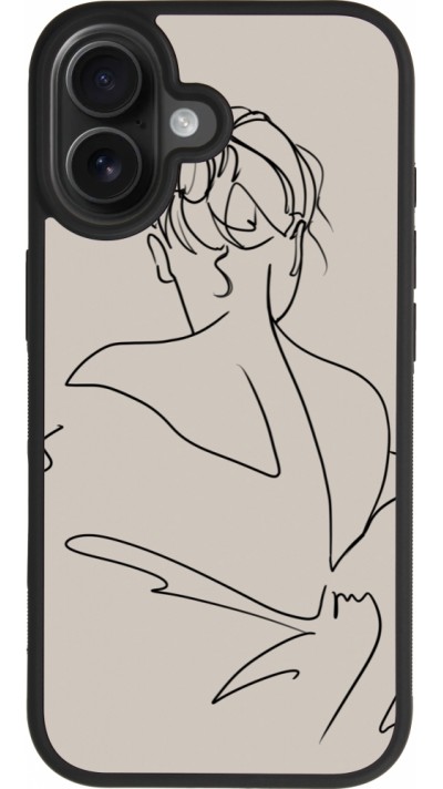 Coque iPhone 17 - Silicone rigide noir Salnikova 05