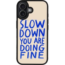 iPhone 17 Case Hülle - Silikon schwarz Slow down 2026
