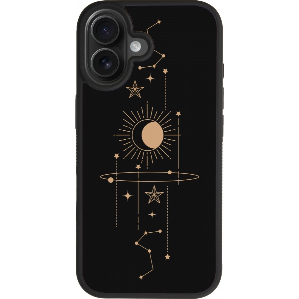 Coque iPhone 17 - Silicone rigide noir Spring 23 astro