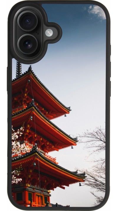 Coque iPhone 17 - Silicone rigide noir Spring 23 Japan