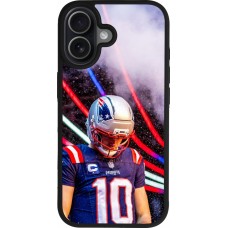 Coque iPhone 17 - Silicone rigide noir Super Bowl 26 Patriots 3