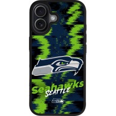 Coque iPhone 17 - Silicone rigide noir Super Bowl 26 Seattle 2