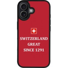 iPhone 17 Case Hülle - Silikon schwarz Switzerland Great Since 1291