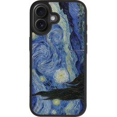 iPhone 17 Case Hülle - Silikon schwarz Kunstbild - Sternennacht - Van Gogh