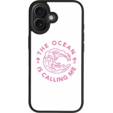 iPhone 17 Case Hülle - Silikon schwarz The Ocean is calling me