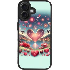 iPhone 17 Case Hülle - Silikon schwarz Valentin 2025 Schick