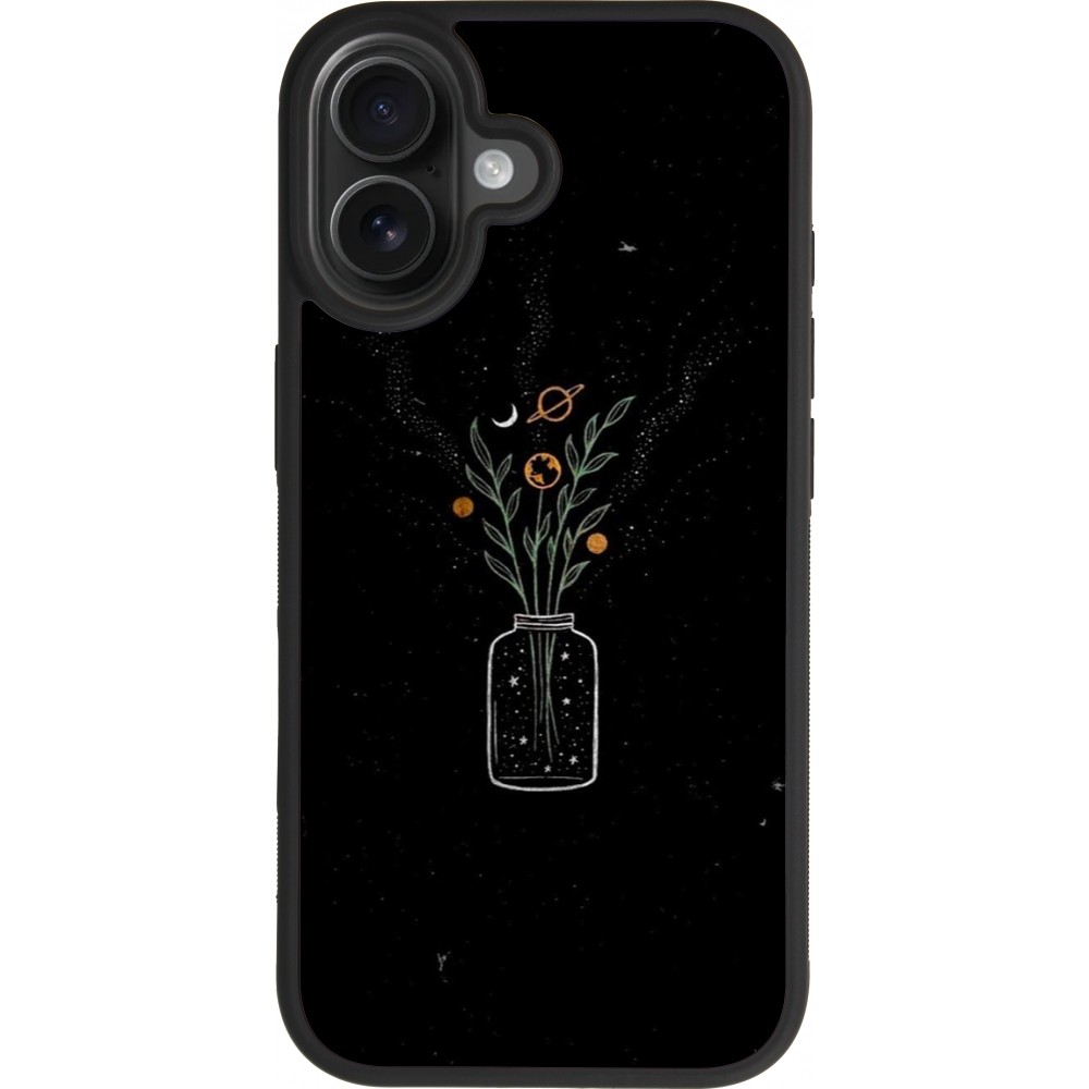Coque iPhone 17 - Silicone rigide noir Vase black