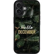 iPhone 17 Case Hülle - Silikon schwarz Winter 25 Winter hello december