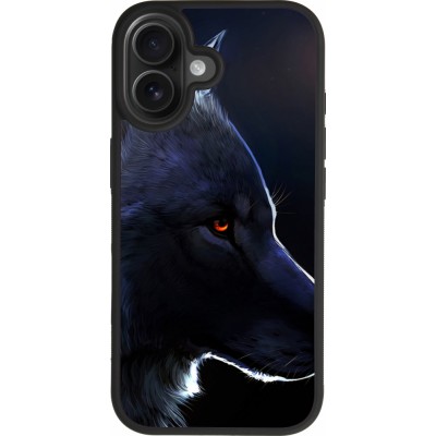 iPhone 17 Case Hülle - Silikon schwarz Wolf Shape