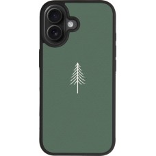 Coque iPhone 17 - Silicone rigide noir Christmas 22 minimalist tree
