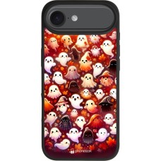 Coque iPhone Air - Silicone rigide noir Fantômes automne mignons