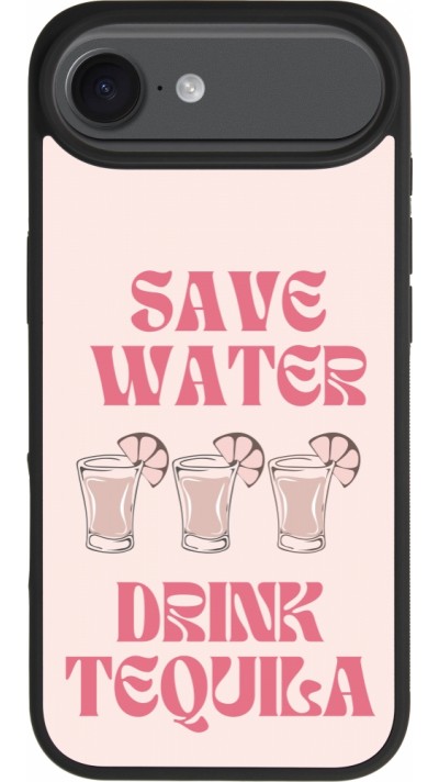 iPhone Air Case Hülle - Silikon schwarz Cocktail Save Water Drink Tequila