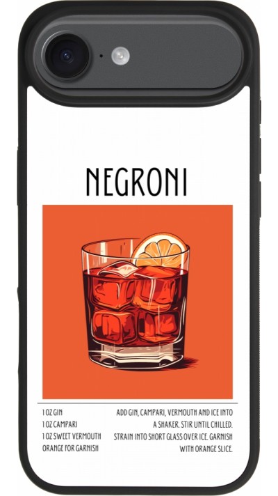 iPhone Air Case Hülle - Silikon schwarz Cocktail Rezept Negroni