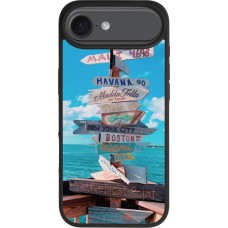 iPhone Air Case Hülle - Silikon schwarz Cool Cities Directions