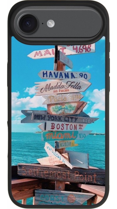 iPhone Air Case Hülle - Silikon schwarz Cool Cities Directions