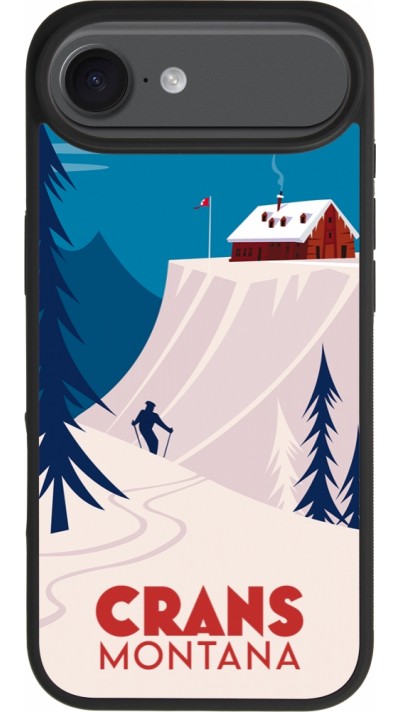 iPhone Air Case Hülle - Silikon schwarz Crans-Montana Cabane