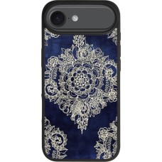 iPhone Air Case Hülle - Silikon schwarz Cream Flower Moroccan